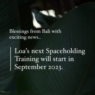 We worked months on the uplevelled version of our Spaceholding Training.

We know that many of you have been waiting for this… 

Becoming a spaceholder in service to truth. 
Learning the art of sacred spaceholding. 
Guiding in an intuitive and authentic way. 

The application for the next training with @loa.helser is open now. 

Link to the application form in our bio. 

With love from Bali 
—-

Florence, Sarah & Loa